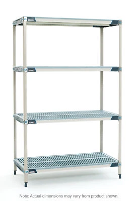 MetroMax i X526GX3 4-Shelf Plastic Industrial Shelving Starter Unit, 24" x 30"