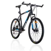 Trinx MTB Mens Mountain Bike 26 inch Shimano Gear 21-Speed [Colour: Matt Black
