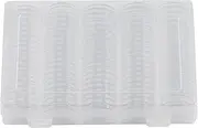 Justivana 17/20/25/27/30mm Coin Holder, 100Pcs Silver Coin Capsules with Foam Gasket, Professional Coin Case for Coin Collection