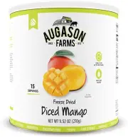 Augason Farms Freeze Dried Diced MANGO Fruit #10 Can Emergency Survival MRE Food