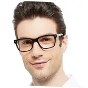 Big Frame Reading Glasses Men Square Readers 1.0 1.5 2.0 2.5 3.0 Black 1.5 x