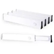 Adjustable Drawer Dividers - Lock in Place, Non-Slip, Expandable Separators, ...
