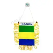 Gabon Flag Mini Banner / Gabon Flag / Double Sided Mini Gabon Car Window Flag