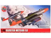 LEVEL 3 MODEL KIT GLOSTER METEOR F-8 AIRCRAFT 1/48 SCALE BY AIRFIX A09182 A