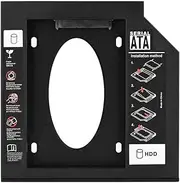 Bewinner 2.5 Inch SATA HDD SSD Hard Drive Caddy Adapter 2nd Hard Drive Enclosure Caddy for 9.5 mm / 12.7 mm Bay Caddy Optical DVD Adapter for Laptop CD/DVD ROM (9.5 mm)