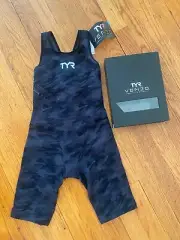 TYR Women’s Venzo Closed back Suit 22 Camo Women Tech. NEW with tags