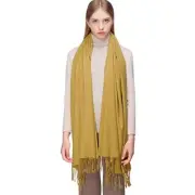 Women's Scarf Pashmina Shawls and Wraps for Evening Dress Bridesmaid Yellow