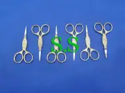 6 Gold Fish Size 3.5" Embroidery Scissors
