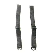 Bra Strap Replacement 3/8" Shiny Elastic Plush Back 6-1/4" Black 4 Pairs SS23