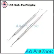 2 Dental Sickle Scaler H6/H7 & Tartar Calculus Plaque Remover Dental Instruments