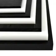 BuyPlastic White Delrin / Acetal Copolymer Plastic Sheet 1" x 24" x 24"