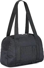 Mini Gym Bag for Women Girls, 12 inch Small Gym Tote Bag, Lightweight Carry On Bag, Small Duffle Bag for Travel Sports, Black, Casual
