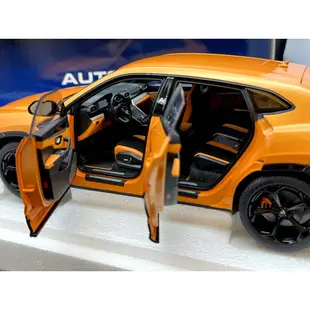 【MASH-2館】現貨特價 Autoart 1/18 Lamborghini Urus 橘 79160