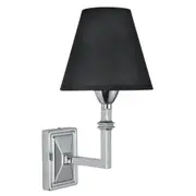 Lawson Wall Lights Modern Deco Chrome Black | Marden Designer