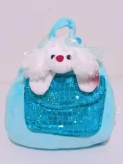 Girls Poodle Plush Blue Backpack Toddler First Purse Surprise Birthday Gift