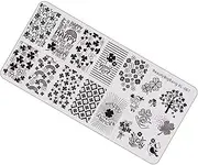NOLITOY Irish Festival Template Nail Decor Stamp Kit Shamrock Nail Stamping Plate Nail Art Decorations Stamping Plates Nail Art Stencil Shamrocks Saint Leprechaun Nail Sticker Alloy
