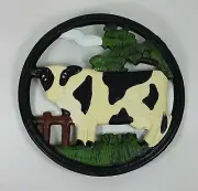 COW Cast Iron Trivet-6"-Country Decor Pot Holder Teapot Stand