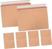 SEWACC Versatile 25pcs Cardboard Photo Document Mailers Self Sealing Envelopes for Easy Secure Mailing