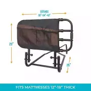 Stander Ez Adjust Bed Rail For Elderly Adults, Home Bed Railing Assist Handle