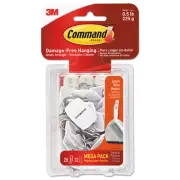 Command 17067MPES 0.5 lbs Cap Small Metal Hooks - White/Silver (28/PK) New