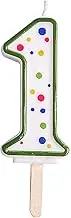 PME Green Number 1 Candle, Large Size