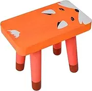 Zerodeko Cartoon Boys and Girls Wood Stool Toddler Toile Stool Step Stool Kitchen Step for Boys and Girls (Foxes)