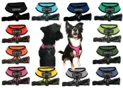 EARTH DOG Mesh Padded Soft Puppy Pet Dog Harness Breathable 12 Colors 5 Sizes
