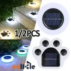 1/2 Solar Powered LED Wall Door Fence Lights Outdoor Garden Pathway Deck Lamp AU
