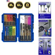 Drill and Tap Set 20pc Hex Shank for Metal Impact Driver Threading