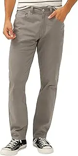 [Silver Jeans Co.] Men's Eddie Athletic Fit Tapered Leg Jeans, Essential Twill Grey, 38W x 32L