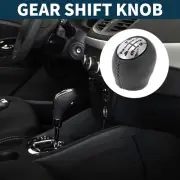 6 Speed Manual Gear Shifter Knob for Renault Clio 2005-2014 Faux Leather Gray