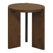 Apollo Round Side Table - Walnut