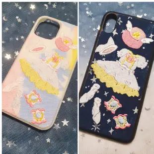 請看說明🌟電繡🌟《小魔女Doremi》刺繡 手作 手機殼 doremi 安卓 蘋果 iphone 非官方