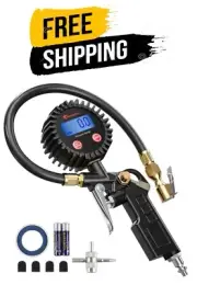 250 PSI Air Chuck and Compressor Digital Tire Inflator with Pressure Gauge