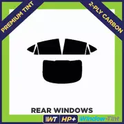 For BMW X6 2015+ Carbon Pre Cut Window Tint Rear 35% Light Premium 2-ply HP+