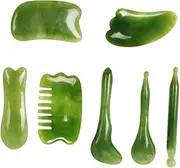 1Set Massaging Scraping Tool Green Resin Beeswax Facial Body Massage Boards for and Muscle Reduction Natural Material with Smooth Texture