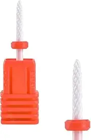 KADS Ceramic Nail Drill Bit Cuspidal Nail Drill Bit Polish Tools Ceramics Grinding Stone Head Nail Art Machine (Fine)