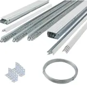 10m2 White Suspended Ceiling System 600 x 600 x 24mm Complete Grid - Grid ONLY