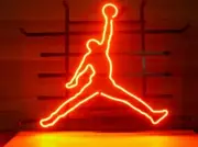 New Basketball Jumpman Jump Neon Light Sign 17"x14" Beer Cave Gift