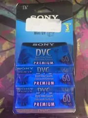 Sony DVM60R 60 Minute Premium Color Mini DV Cassette (3-Pack) New Sealed