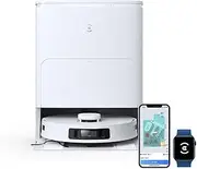 ECOVACS DEEBOT T30S Pro Robot Vacuum Cleaner,10-in-1 Cleaning Station,6400mAh,11000Pa,ZeroTangle Technology,TruEdge™ Edge Cleaning,Hot Water Mop Washing
