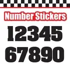 3x Custom Single Number Sticker Individual 3 digit Door Mailbox Aardvar