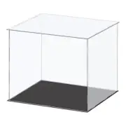 Acrylic Display Case Plastic Cube Storage Box Dustproof Showcase 36x31x30.5cm