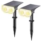 StarRay Solar Spot Lights Outdoor, IP67 Waterproof Dusk-to-Dawn Landscape