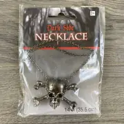 Skull & Crossbones Necklace Dark Side Fancy Cosplay Halloween Costume Gothic