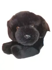NEW/TAGS Aurora Black Lab Puppy Plush Labrador Dog Stuffed Animal 12”