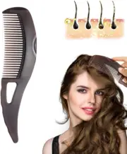 Dandruff Comb,Hollow Tooth Design Hairbrush Unisex Removal of Dandruff and Dirt