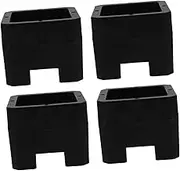COHEALI 4pcs Bed Raising Blocks Fixed Caster Wheel Compatible Prevents Sliding Increases Bed Height Protects Floors for Enhanced Storage