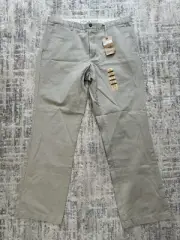 Men’s Soft Khaki D3 Classic Flat Front Docker Pants 38x34