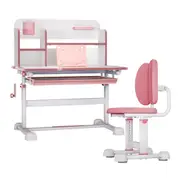 Children Desk Chair Set Kids School Student Study Table Ergonomic Height Adjustable Tilt Desktop Storage Drawer Book Shelf Furniture Writing Drawing